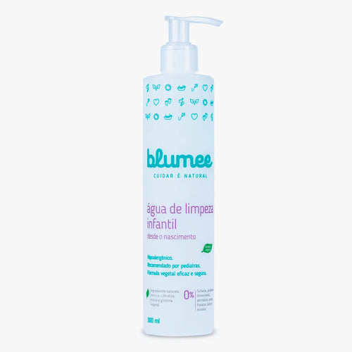 Água de Limpeza Blumee 300ml, embalagem Natural & Vegana para bebê desde o nascimento