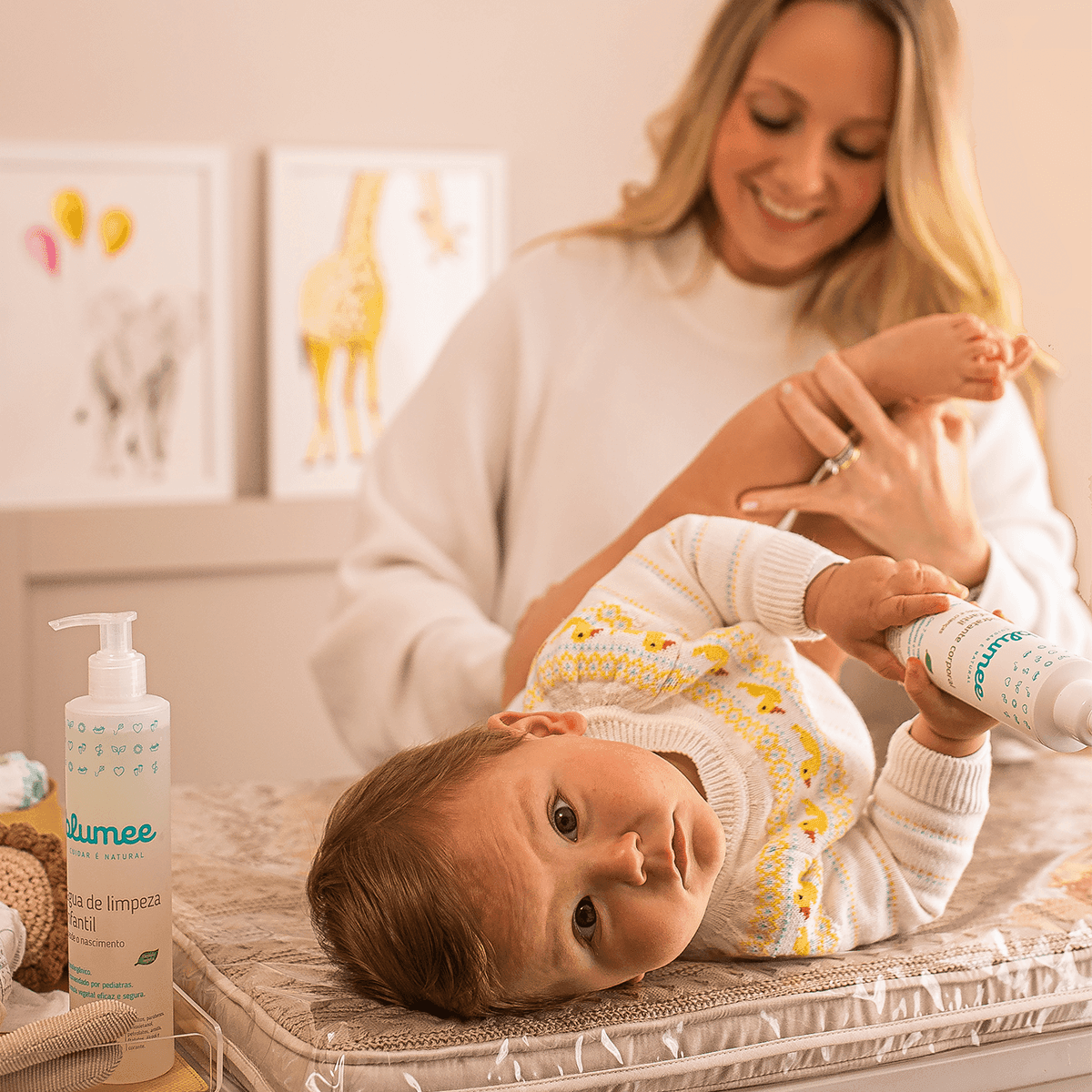 Kit Coração de Mãe Blumee, still dos produtos de higiene Natural & Vegano