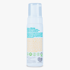 Espuma de Banho Blumee 210ml, detalhe da embalagem com ícones hipoalergênicos