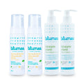 Kit Mamãe & Bebê Blumee: espuma de banho e hidratante para toda a família