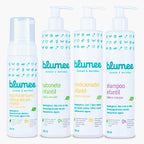 Kit Tchibum Blumee: espuma de banho, sabonete, condicionador e shampoo infantil