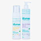 Kit Recém-Nascido Blumee: Espuma de Banho e Água de Limpeza Natural & Vegano